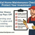 My Dear Watson Handyman, Essential Home Maintenance Checklist Maintenance Checklist