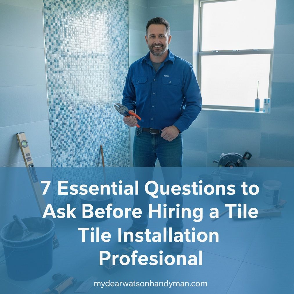 MyDearWatsonHandyman_7 Essential Questions to Ask Before Hiring a Tile Installation Pro