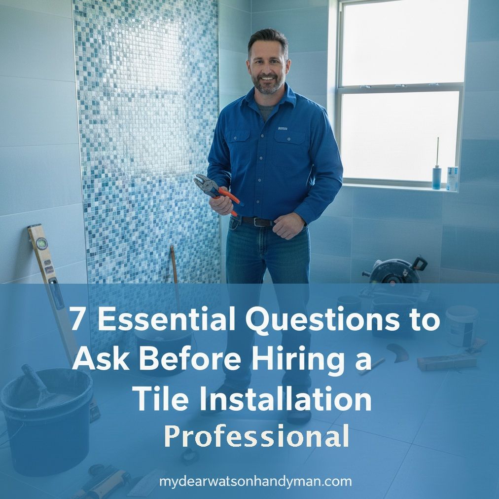 MyDearWatsonHandyman_Essential Questions to Ask Before Hiring a Tile Installation Professional